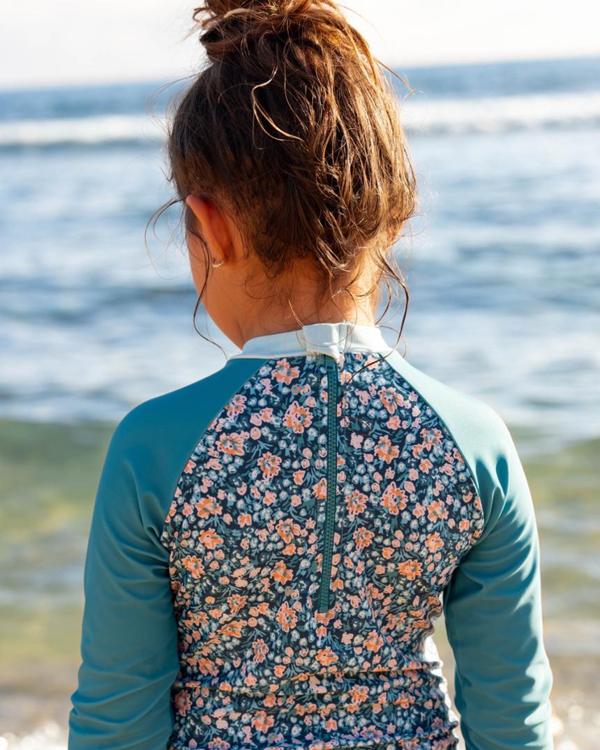 Location Image for Mini Long-Sleeve One-Piece Swimsuit - Kids'