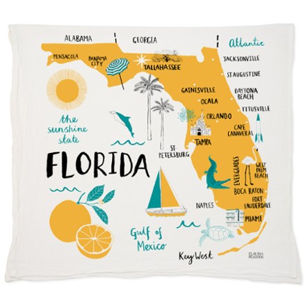 Claudia Pearson Florida Tea Towel 0