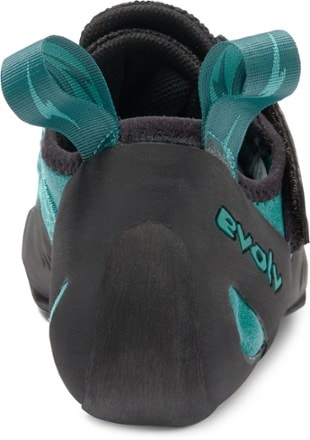 evolv Kira Climbing Shoes - Women's Back view (Teal)