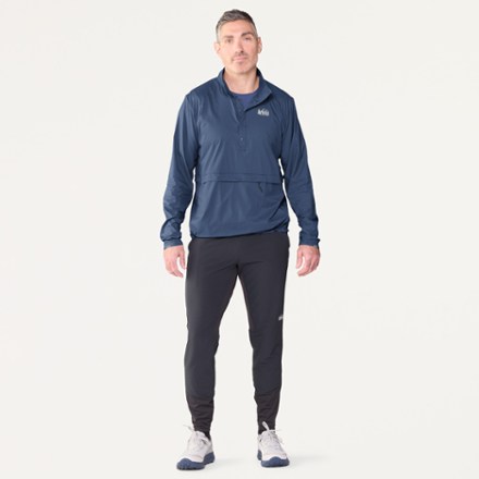 トップス rei REI Top Womens Large Blue Knitted Surplice Tie Waist Wrap Shirt