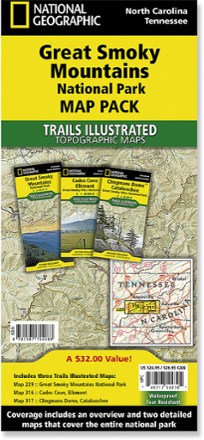 Trails Illustrated Great Smoky Mountains National Park Topographic Map ...