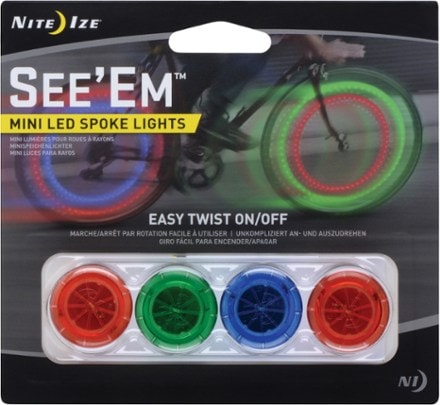 Nite Ize See'Em Mini Spoke Lights - Package of 4 0