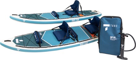 TAHE Beach SUP-Yak Tandem Inflatable Stand Up Paddle Board with Paddles - 11'6" 4