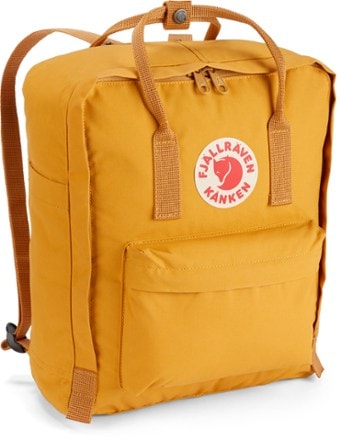 Fjallraven Kanken Pack 3/4 front view (Ochre)