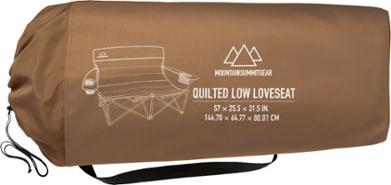 Mountain Summit Gear Quilted Low Loveseat 5
