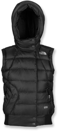 womens down vest with hood