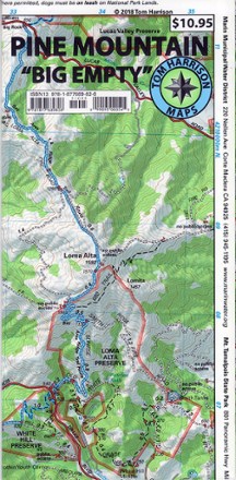 Tom Harrison Cartography Pine Mountain Trail Map 0