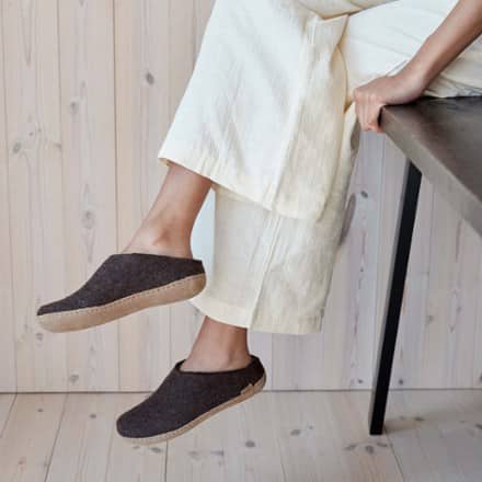 glerups Model B Slip-On Slippers - Men's 5