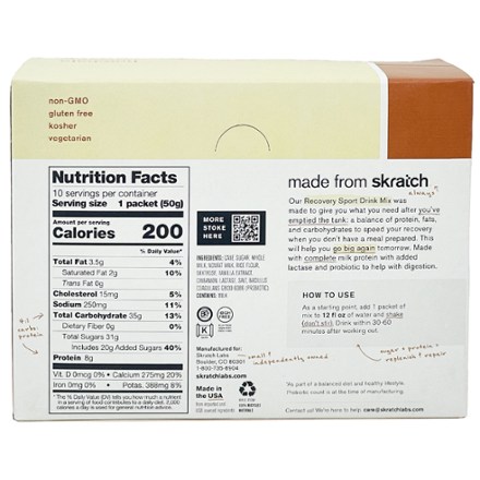 Skratch Labs Sport Recovery Drink Mix Single Serving - 10 Servings 2