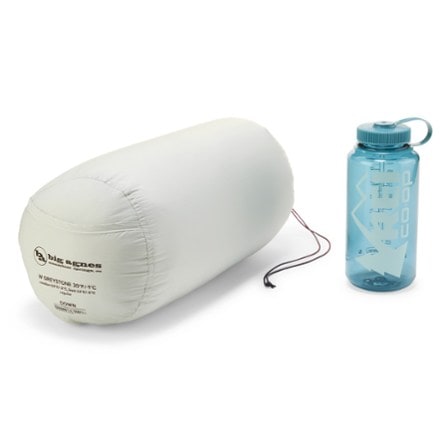 Big Agnes Greystone 30 Sleeping Bag - Women's Stuff sack (32oz bottle not included)