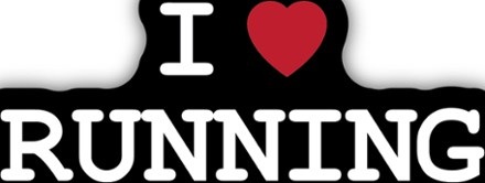 Stickers Northwest I Heart Running Sticker 0