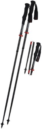 Komperdell Trailstick Carbon C4 Vario Compact Trekking Poles - Pair 1