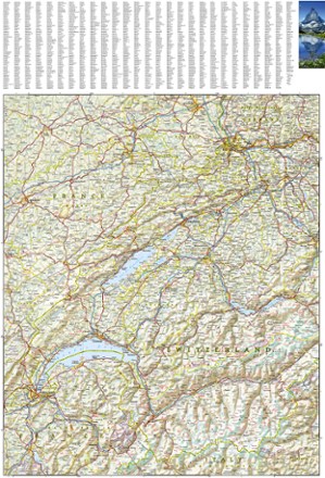 National Geographic Switzerland Adventure Travel Map 1