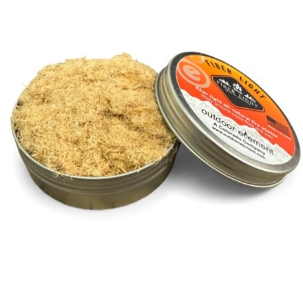 outdoor element Fiber Light Fire Tinder Round Tin 2