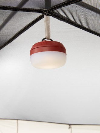 REI Co-op Campwell 4 Tent Light (not included) hung on gear loop