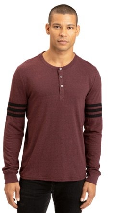 Threads 4 Thought Dewey Stripe Triblend Graphic Henley Shirt - Men's 0