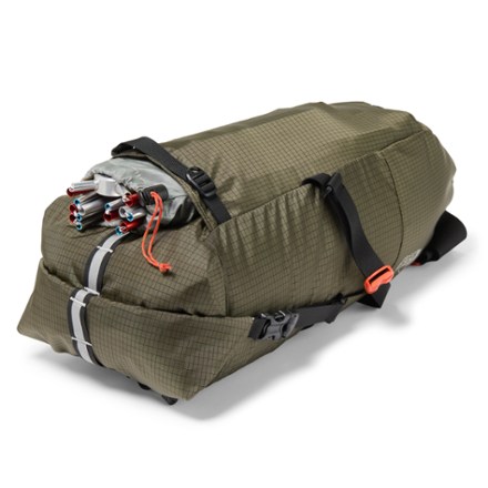 REI Co-op Link Seat Pack Bottom pocket is designed to store tent poles