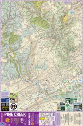 Purple Lizard Maps Pine Creek Pennsylvania Grand Canyon Map 6