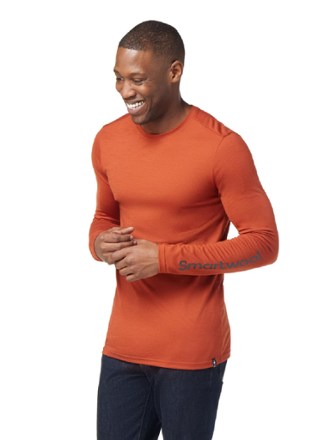 Smartwool Merino Sport Logo Long-Sleeve Graphic T-Shirt - Men's 1