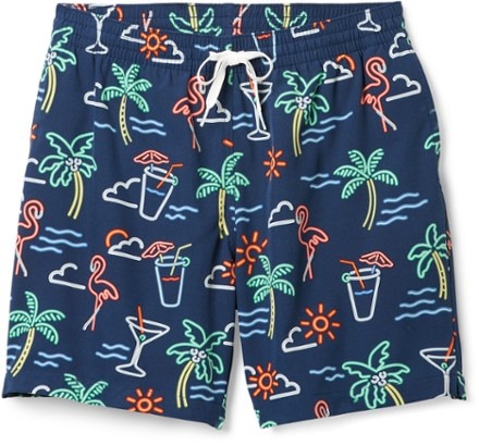 DIAMOND PRINT SWIMMING TRUNKS - Light blue