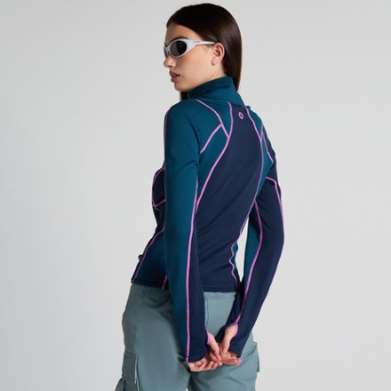 SENIQ Joytrek Grid Fleece Zip-Neck Pullover - Women's 1