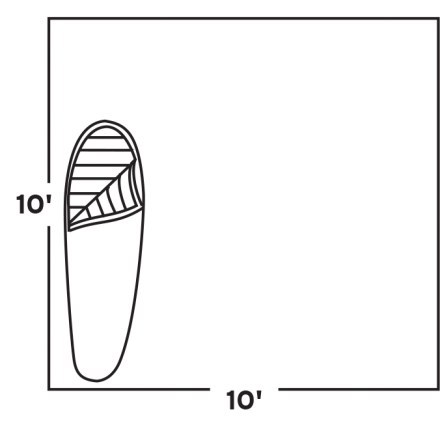 Tent Floor Plan (Copper Tan)