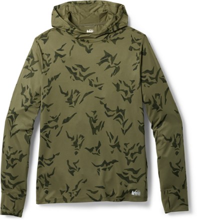REI Co-op Men's Sahara Shade Hoodie  Green M Tall