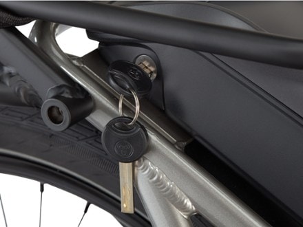 Tern Vektron S10 Folding Electric Bike Locking battery compartment (Gloss Silver)
