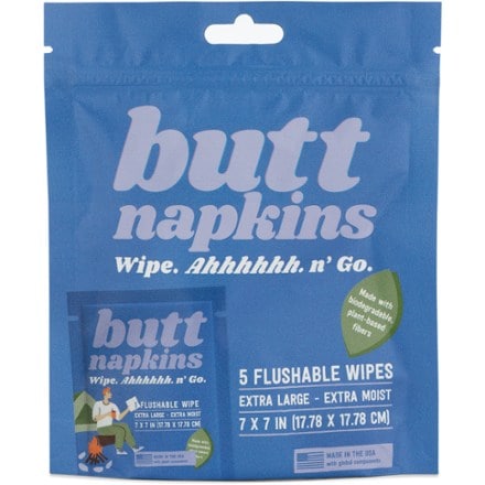 Butt Napkins Flushable Wipes 5 Pack