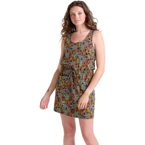 On Body Image of color Black Floral Dot Print