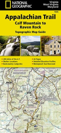 National Geographic Appalachian Trail: Calf Mountain to Raven Rock Topographic Map Guide 0