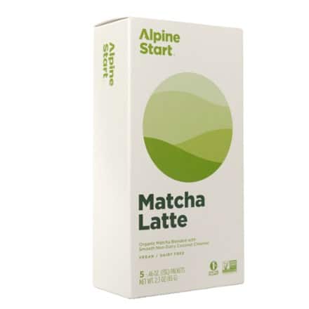 Alpine Start Instant Matcha Latte - Package of 5 0