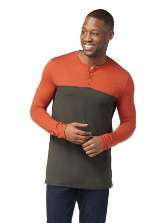 Smartwool LongSleeve Colorblock Henley Men's REI Coop