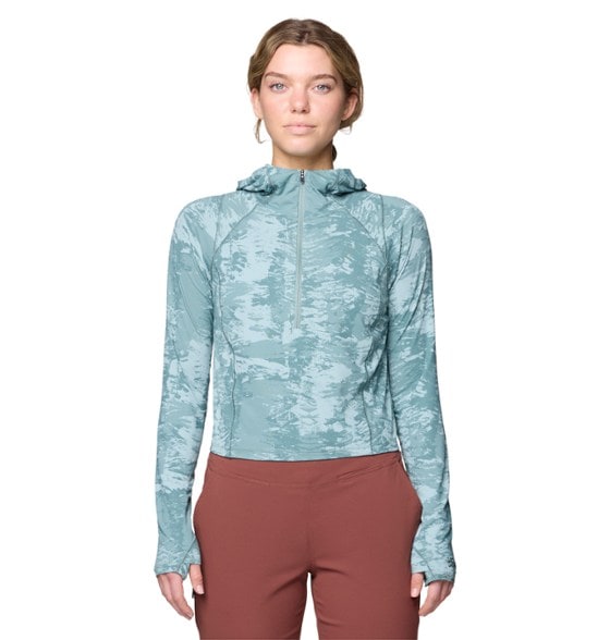 On Body Image of color Blue Sage Ink Dyed Print