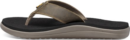 teva flip flops leather