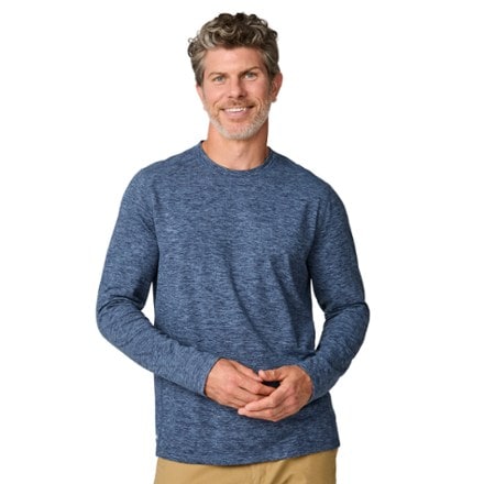 Free Country Sueded Space-Dye Long-Sleeve Crew Shirt - Men's 0