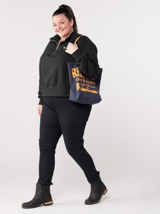 Nike Phoenix Fleece Oversize Half-Zip Crop Sweatshirt - Women's 5