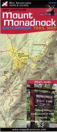 Map Adventures Mount Monadnock Waterproof Trail Map 0
