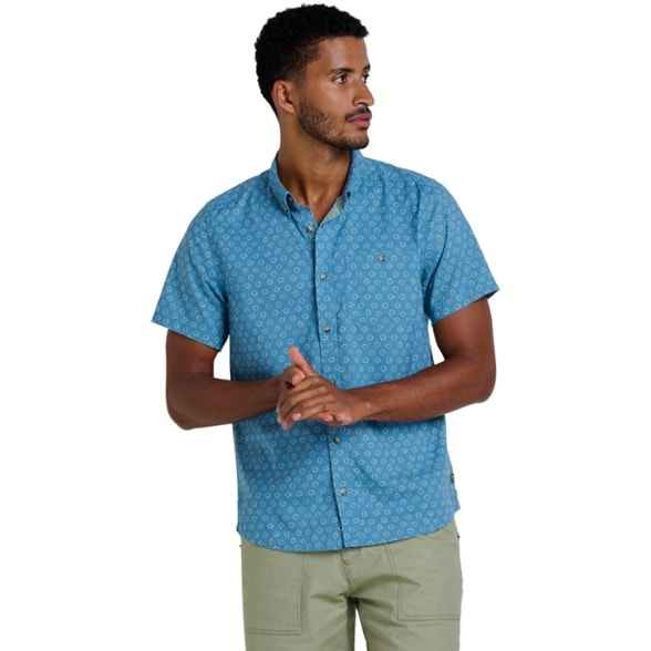 On Body Image of color Glacier Geo Print