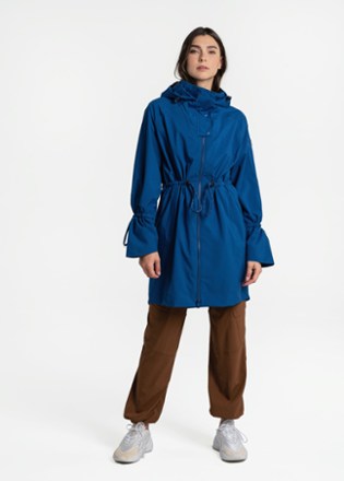 Women's Packable Long Rain Jacket with 2 Pockets: 0.55 lbs 3000mm W/P –  33,000ft