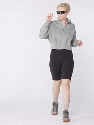 Nike Phoenix Fleece Oversize Half-Zip Crop Sweatshirt - Women's 3