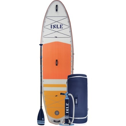 ISLE Pioneer 3 Inflatable Stand Up Paddle Board with Paddle - 10'6" 0