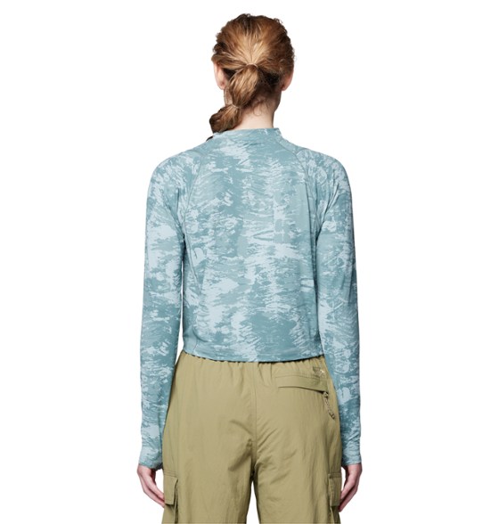 On Body Image of color Blue Sage Ink Dyed Print