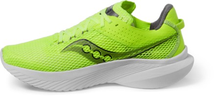 Saucony Kinvara 14 Road-Running Shoes - Men's Left view (Citron/Black)