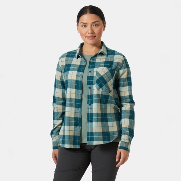 On Body Image of color Dark Creek Box Stripe Plaid