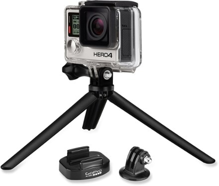 GoPro Tripod Mounts and Mini Tripod Front Quarter View