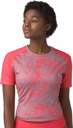 On Body Image of color Papaya Fronds Colorblock
