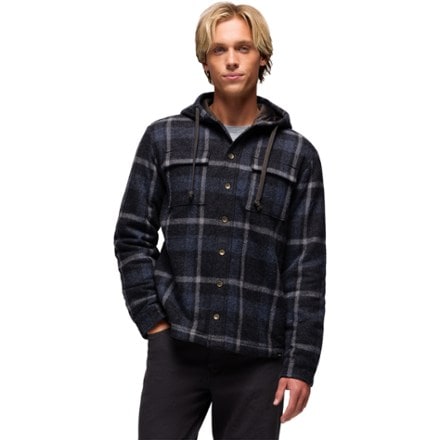 prAna Asgard Hooded Flannel Shirt Jacket - Men's 1