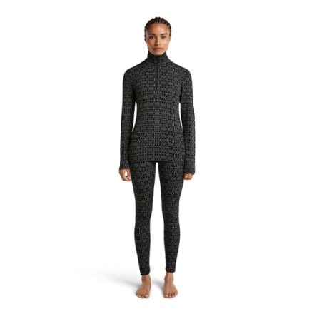 Icebreaker Merino 260 Vertex Long-Sleeve Half-Zip Alpine Geo Base Layer Top - Women's 3