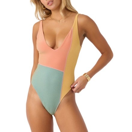 O'Neill Mirage Colorblock Edgewater One-Piece Swimsuit - Women's 0
